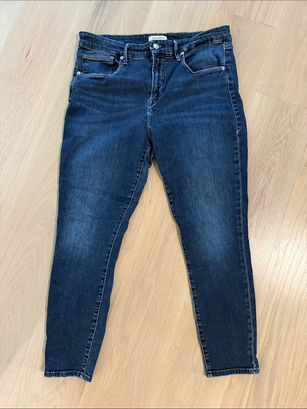 Good American Good Legs Crop High Rise Jeans